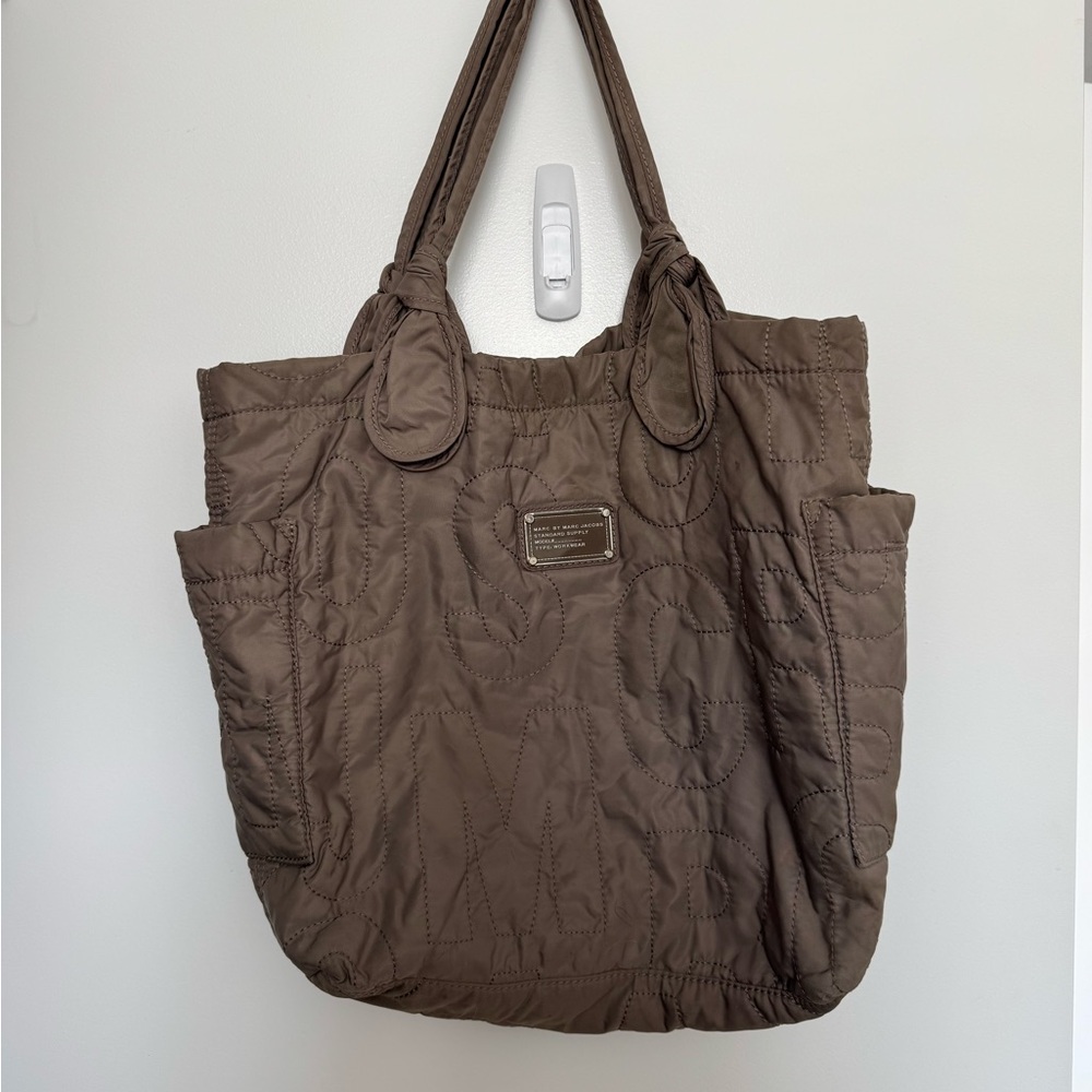 Marc Jacobs Vintage Brown Quilted Tote Bag